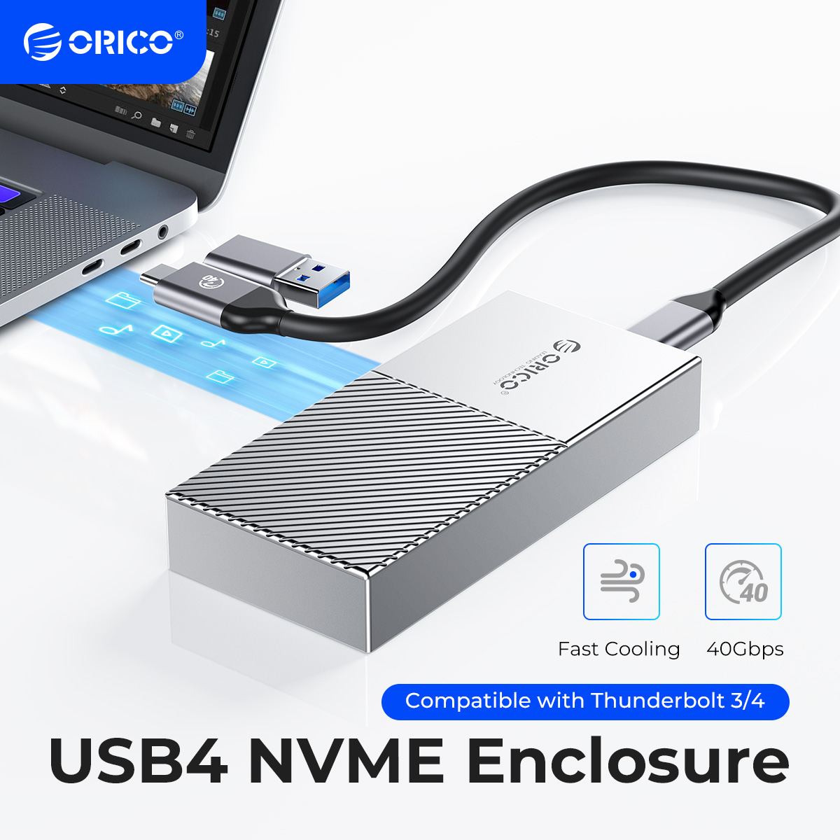 Thunderbolt 4 External Ssd 4Tb - ORICO USB4 NVMe SSD Vỏ 40Gbps